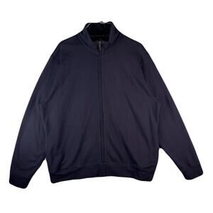 LANDS END Blue Zip Up Front Jacket size L 42-44